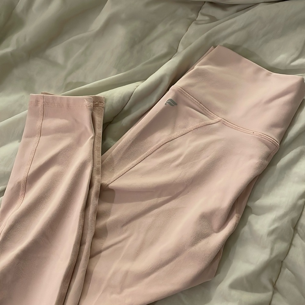 Fabletics Pink Powerhold Leggings - S